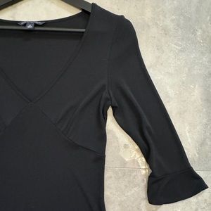 Banana Republic Black Midi Dress Size Small